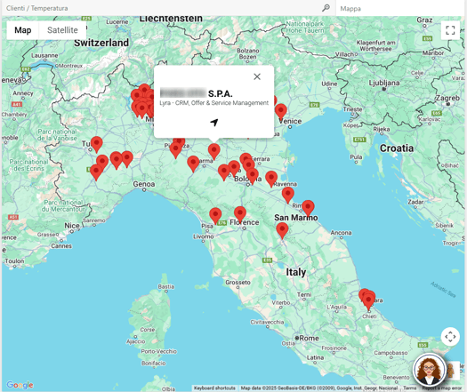 mappa satellite